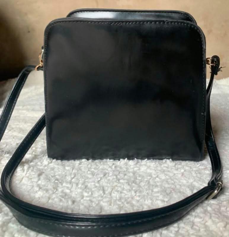 Black square crossbody bag
